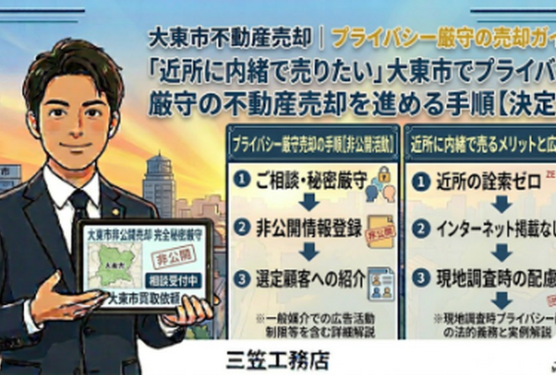 画像20201：「近所に内緒で売りたい」大東市でプライバシー厳守の不動産売却を進める手順
